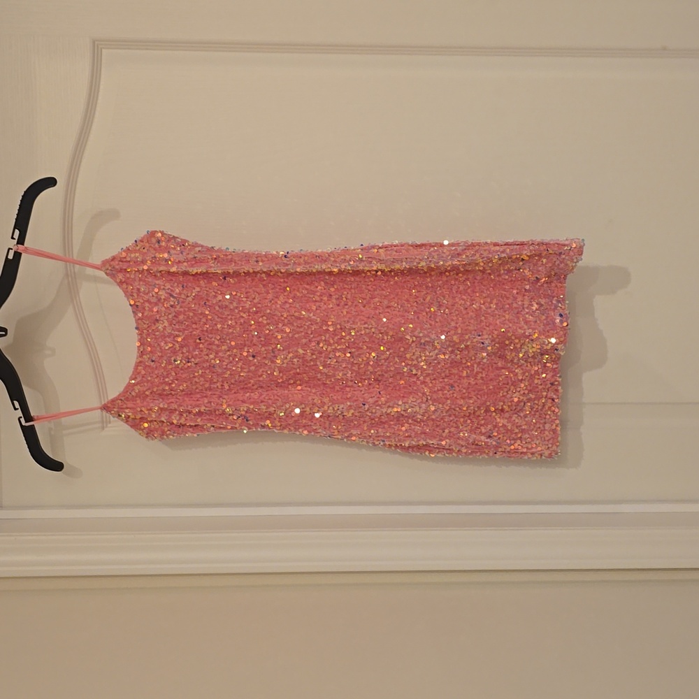 Wore for a few hours, Barbie pink dress